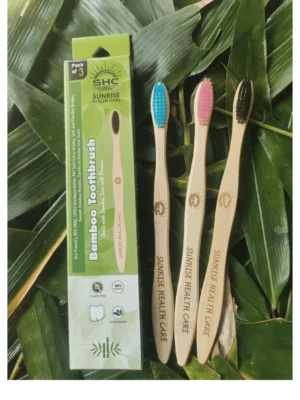 Bamboo Toothbrush Set (Pack of 3)