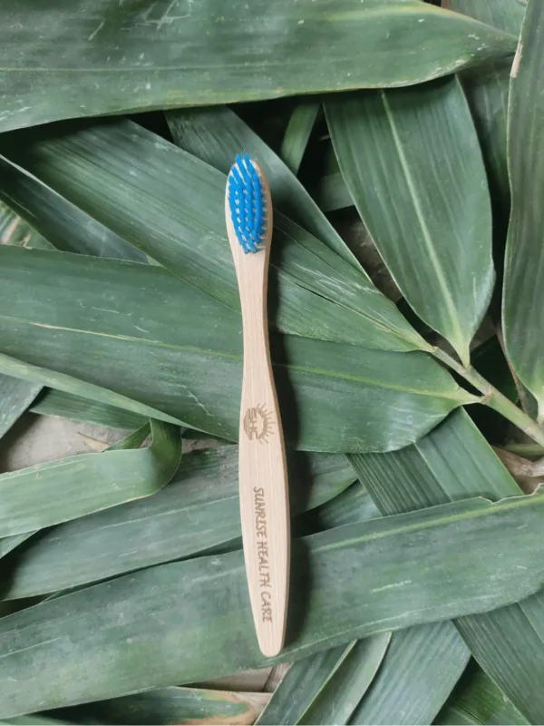 Kids Bamboo Toothbrush (Blue)