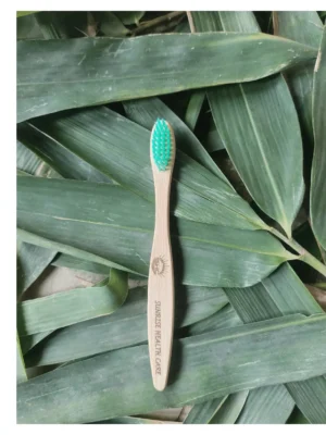 Kids Bamboo Toothbrush (Green)