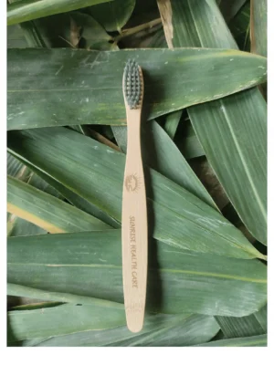 Kids Bamboo Toothbrush (Black)