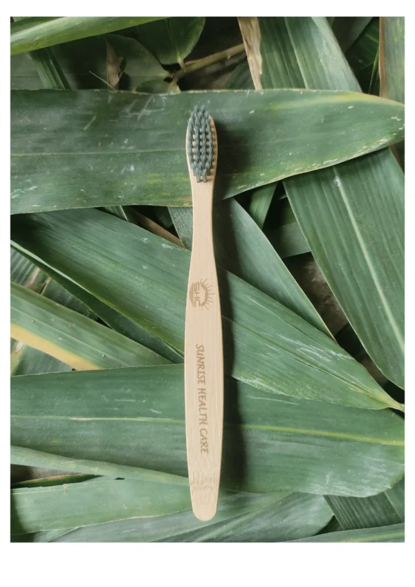 Kids Bamboo Toothbrush (Black)